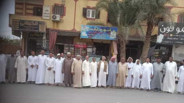 توافد قبائل مطروح على الشهر العقاري لدعم ترشح الرئيس السيسي لولاية جديدة