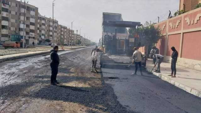 52 مليون جنيه لرصف شوارع مركز ومدينة فايد في الإسماعيلية خلال يناير وفبراير