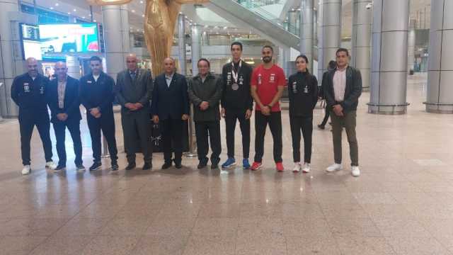 استقبال حافل لبعثة التايكوندو بعد التألق في بطولة الجائزة الكبرى بإنجلترا