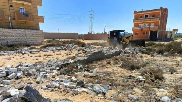 إزالة 4 حالات بناء مخالف في الإسماعيلية