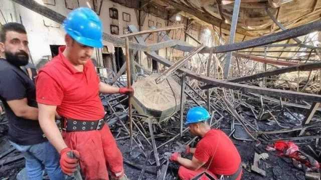 حصيلة جديدة لمأساة حريق قاعة أفراح بالعراق.. 450 حالة وفاة