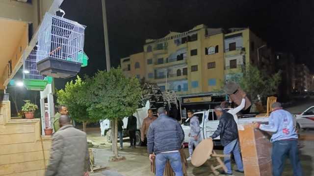 رفع 3500 حالة تعد وإشغالات للمقاهي والمحال التجارية بالجيزة
