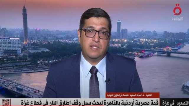 أسامة السعيد: أهداف العدوان الإسرائيلي على غزة تمس بالأمن القومي العربي