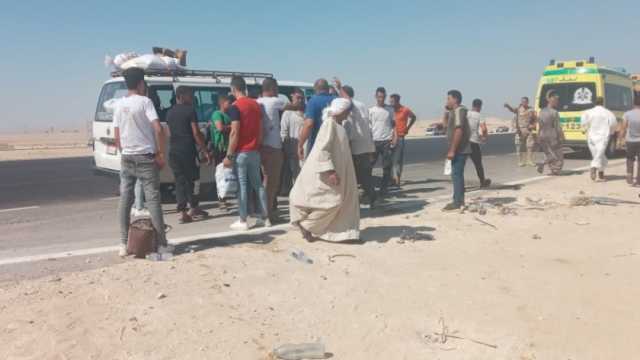 إصابة سيدتين وسائق في تصادم بين سيارتين بالهرم