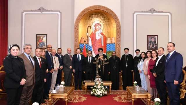البابا تواضروس يستقبل حملة المرشح الرئاسي فريد زهران