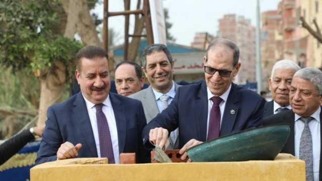 وضع حجر أساس مجمع النيابات الإدارية في شبين الكوم بتكلفة 142 مليون جنيه