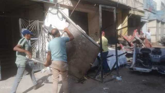 حملات لإزالة الإشغالات ومد مواسير تجديد شبكة المياه في بالإسكندرية