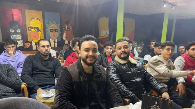 حضور جماهيري كبير بكفر الشيخ لمشاهدة مباراة الأهلي واتحاد جدة السعودي