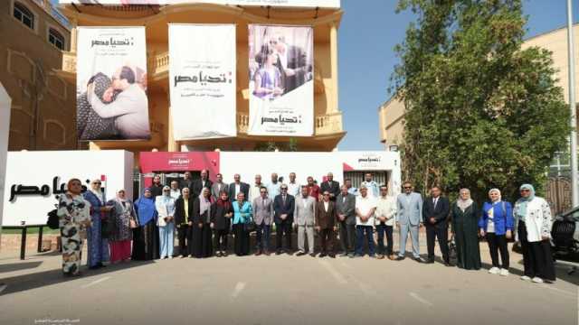 حملة المرشح الرئاسي عبد الفتاح السيسي تستقبل وفد نقابة العاملين بالزراعة والري