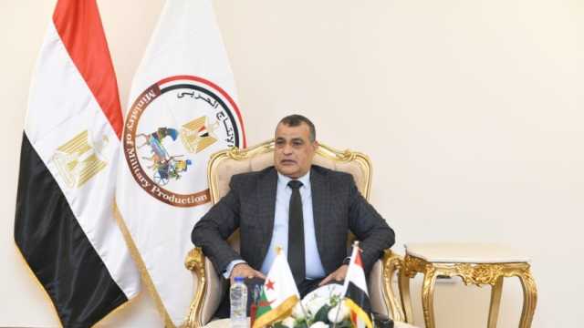 وزير الإنتاج الحربي يبحث التعاون مع مدير التصنيع الحربي في البحرين