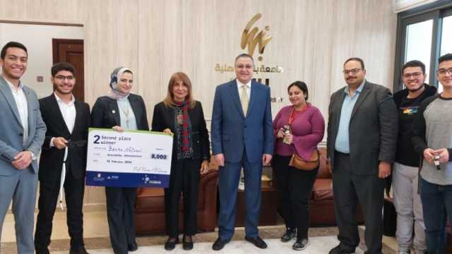 تكريم فريق بنها الأهلية لفوزه بالمركز الثاني في هاكاثون تمكين ذوي الهمم