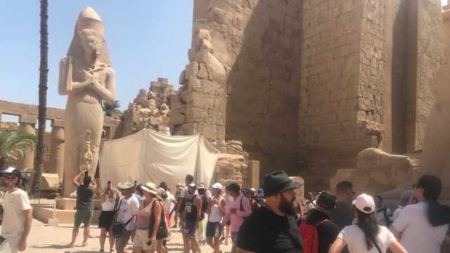 مصدر: معابد الكرنك بالأقصر تستقبل 7 آلاف زائر في يوم واحد