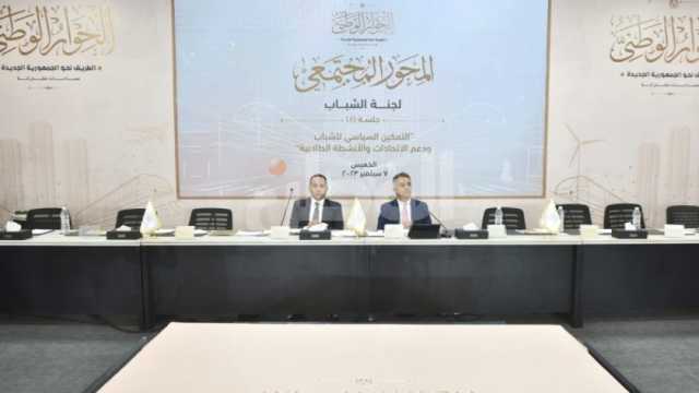 عضو التنسيقية يوصي بإنشاء مجلس أعلى للشباب بجلسات الحوار الوطني