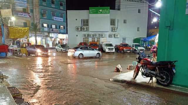 برق ورعد وسقوط أمطار غزيرة على محافظة كفر الشيخ