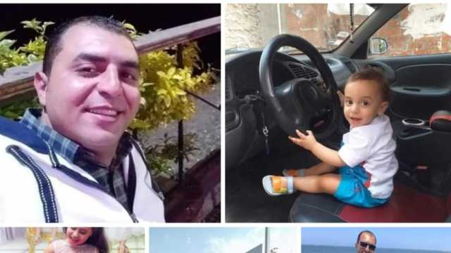 حزن في كفر شكر بعد مصرع وإصابة 6 من أسرة واحدة في حادث تصادم