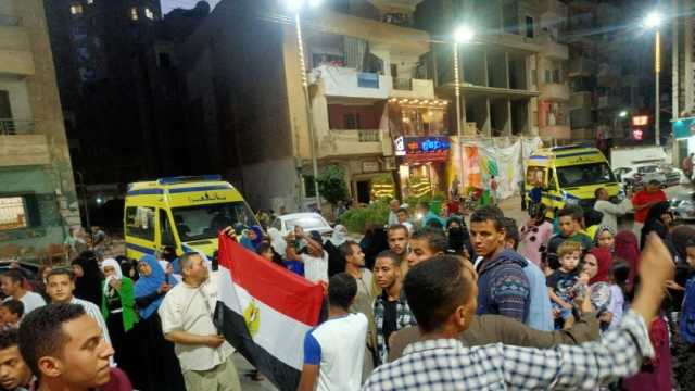 مسيرة لتأييد موقف مصر والرئيس السيسي من القضية الفلسطينية في سوهاج