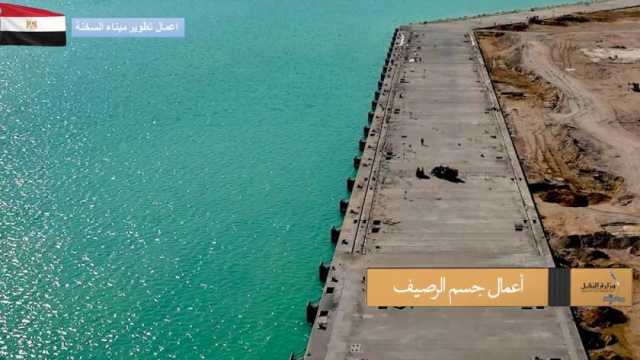 وزارة النقل تكشف نسب تنفيذ أعمال تطوير مشروع ميناء السخنة (فيديو)