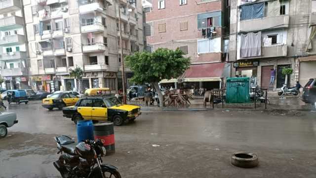 تساقط أمطار على الإسكندرية في أول أيام نوة المكنسة