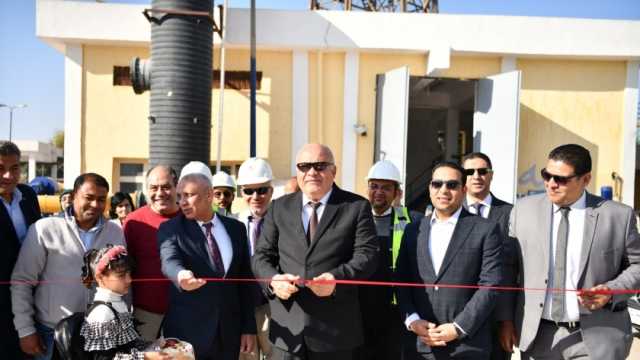 محافظ قنا يفتتح أعمال رفع كفاءة وتشغيل محطة مياه شرب الحميدات