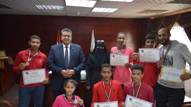تفاصيل تكريم فريق ألعاب القوى بمدرسة الصم وضعاف السمع بطور سيناء