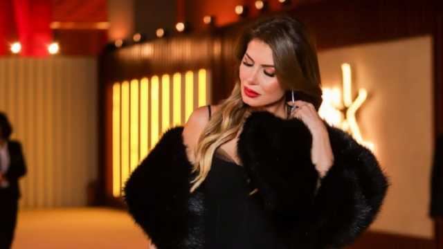نجلاء بدر تتألق في مهرجان الجونة السينمائي بفستان أسود