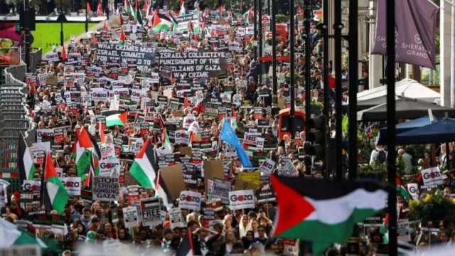 آلاف الأردنيين يشاركون في وقفات ومسيرات لدعم فلسطين