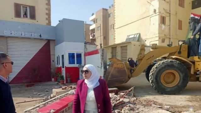 إزالة مخالفات بناء وتعديات بمساكن الدلتا في حي المقطم