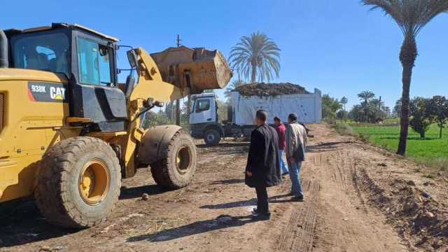 حملات مكثفة لرفع المخلفات ونقلها إلى مصانع التدوير في الدقهلية