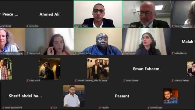 مؤسسة ماعت تناقش مشكلة انتشار الأسلحة في المنطقة العربية منذ 2018