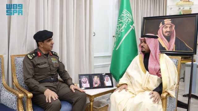 نائب أمير نجران يستقبل مدير شرطة المنطقة
