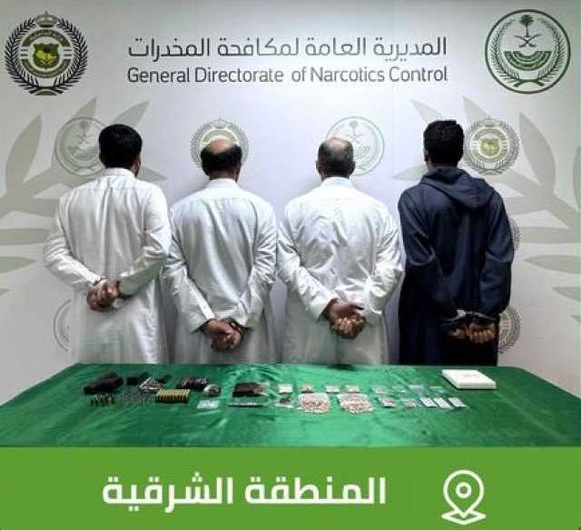 “مكافحة المخدرات” بالمنطقة الشرقية تحبط ترويج مادتَي الحشيش والإمفيتامين المخدرتَين