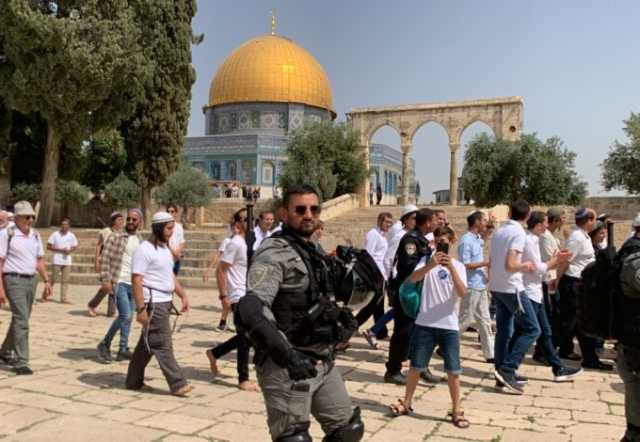 قطعان المستوطنين يقتحمون المسجد الأقصى ويعتدون على ممتلكات الفلسطينيين