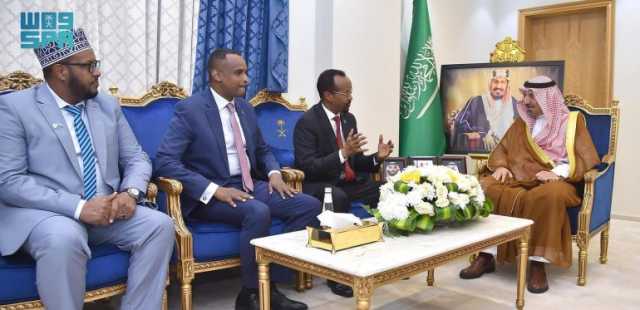 ناقشا الموضوعات ذات الاهتمام المشترك.. أمير نجران يستقبل القنصل العام لجمهورية الصومال الفيدرالية