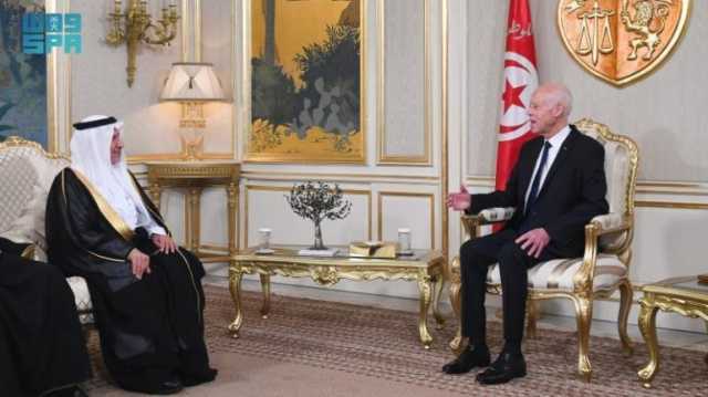 بحثا عددًا من الموضوعات الإنسانية والإغاثية.. الرئيس التونسي يستقبل المشرف العام على مركز الملك سلمان للإغاثة