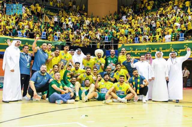الخليج بطل الدوري الممتاز لكرة اليد للكبار للمرة الثالثة على التوالي والـ12 تاريخيًا
