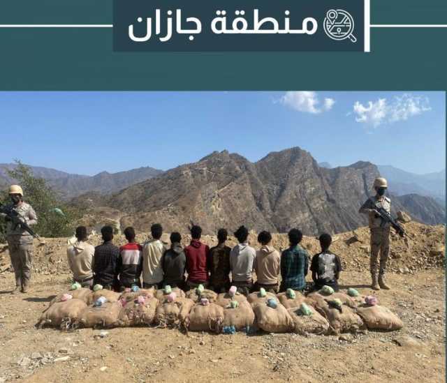 دوريات حرس الحدود بمنطقة جازان تحبط تهريب 360 كلجم من نبات القات المخدر