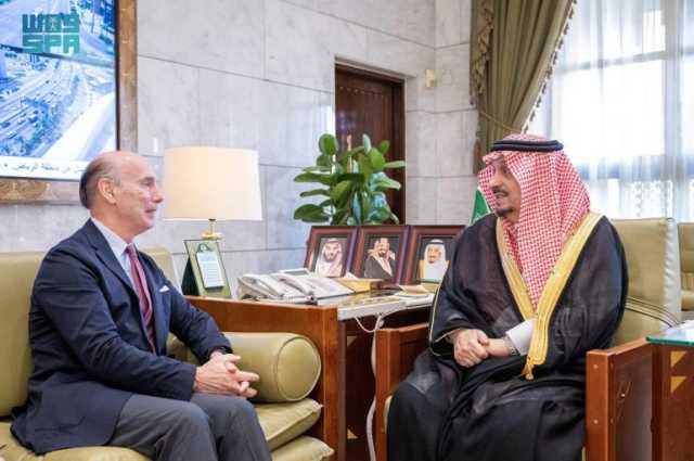 بمناسبة تعيينه حديثًا.. أمير منطقة الرياض يستقبل السفير الإسباني لدى المملكة