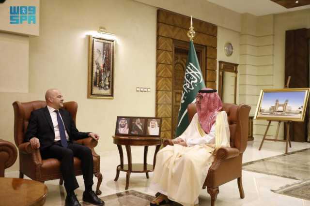 ناقشا الموضوعات ذات الاهتمام المشترك.. محافظ جدة يستقبل القنصل العام للولايات المتحدة الأمريكية