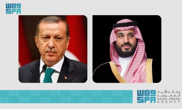 في اتصال بسمو ولي العهد.. الرئيس التركي يشيد بحسن التنظيم لموسم الحج هذا العام