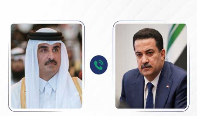 خلال اتصال هاتفي بأمير قطر.. رئيس وزراء العراق يؤكد إدانة بلاده الشديدة للهجوم الإيراني على قاعدة “العديد” الجوية