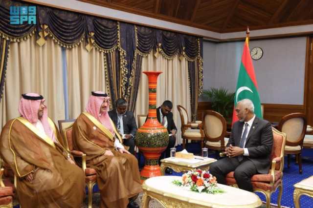 رئيس المالديف يستقبل الرئيس التنفيذي للصندوق السعودي للتنمية
