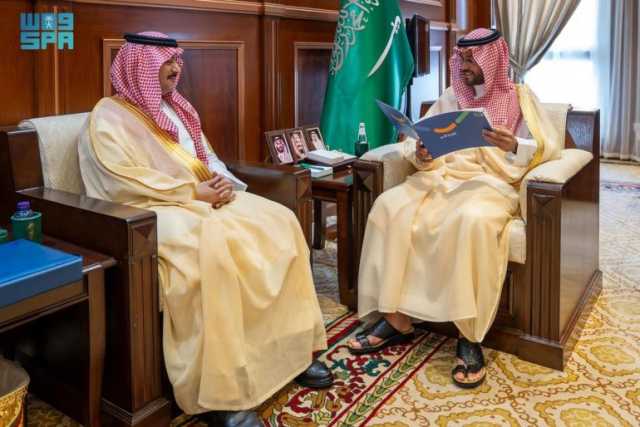 نائب أمير حائل يستقبل مدير فرع صندوق تنمية الموارد البشرية “هدف” بالمنطقة