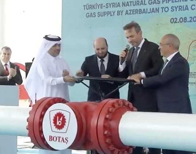 أذربيجان تبدأ ضخ الغاز الطبيعي إلى سوريا عبر تركيا