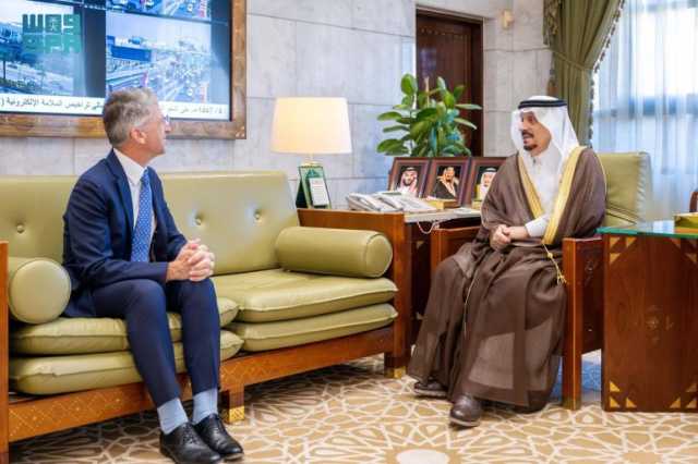 بمناسبة تعيينه حديثًا.. أمير الرياض يستقبل سفير قبرص لدى المملكة
