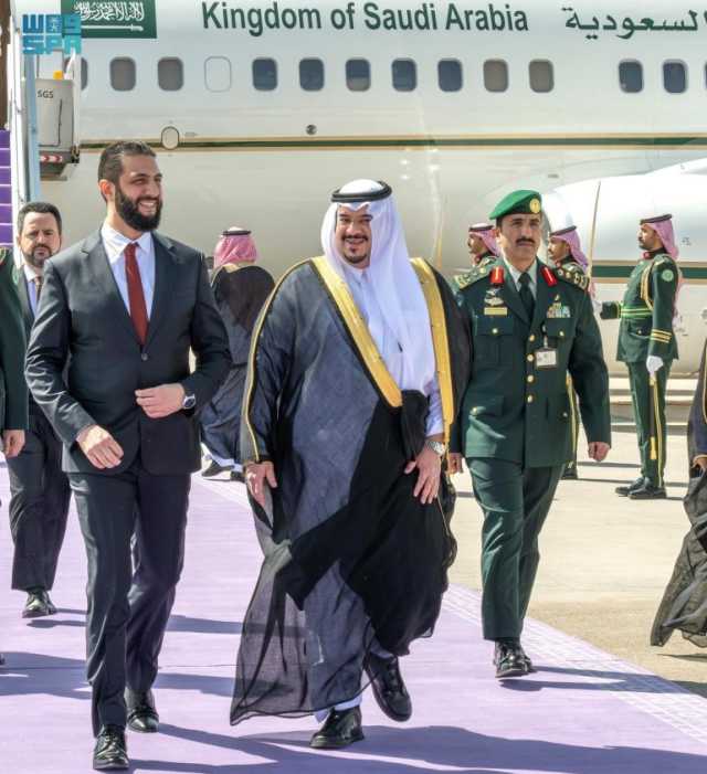 نائب أمير المنطقة في مقدمة مستقبليه.. الرئيس السوري يصل إلى الرياض للمشاركة بمنتدى مبادرة مستقبل الاستثمار