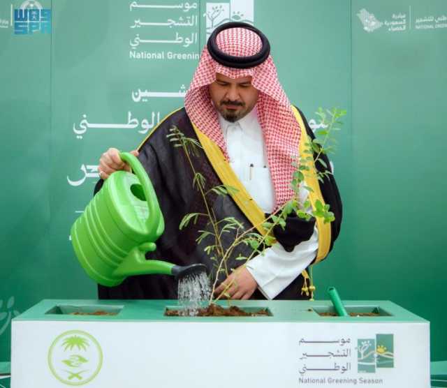 أمير المدينة المنورة يُدشِّن فعاليات موسم التشجير الوطني 2025