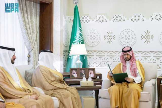نائب أمير الشرقية يستقبل الرئيس التنفيذي لهيئة تطوير محمية الإمام عبدالعزيز بن محمد الملكية