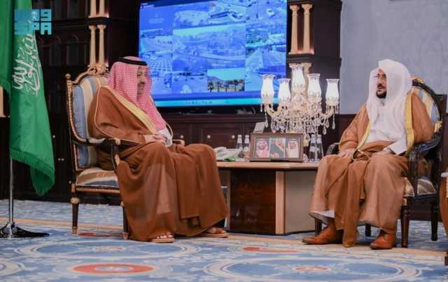 أمير الباحة يستقبل وزير الشؤون الإسلامية