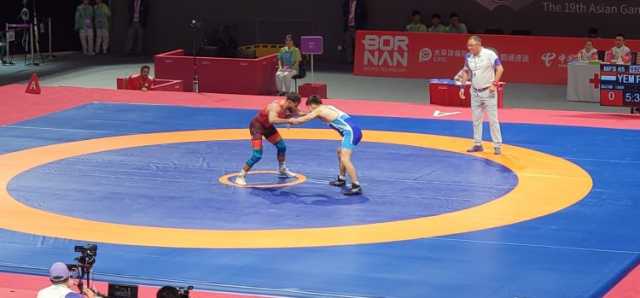 المصارعة تختتم المشاركة اليمنية في دورة الألعاب الآسيوية