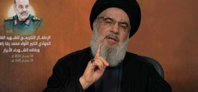 السيد نصر الله: الحماقة التي ارتكبها الصهاينة في دمشق عجّلت اتصال بايدن بنتنياهو